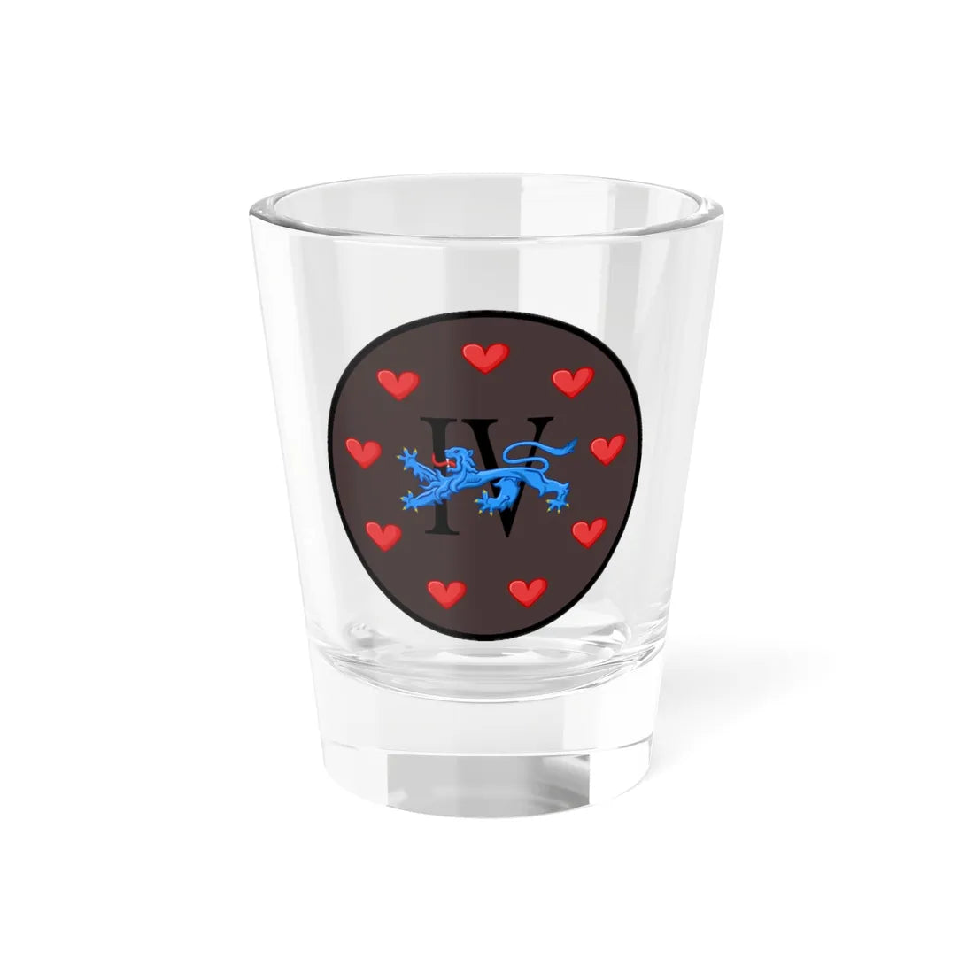 Emblem for the IV-JDR (Denmark) (Coat of Arms) Shot Glass 1.5oz 1.5oz - Go Mug Yourself