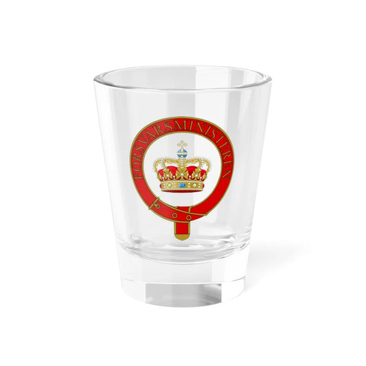Emblem for the Minister of Defence Denmark (Denmark) (Coat of Arms) Shot Glass 1.5oz 1.5oz - Go Mug Yourself