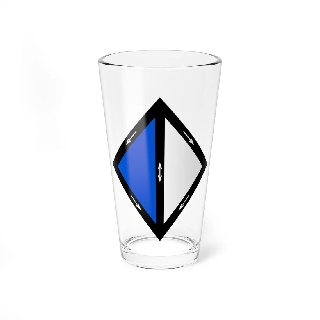 Emblem for the VEDL-IV-JTR (Denmark) (Coat of Arms) Pint Glass 16oz 16oz - Go Mug Yourself