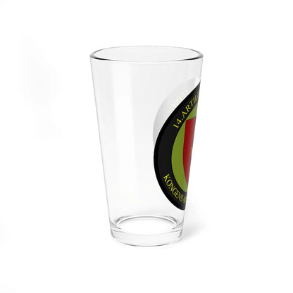 Emblem for the XIV-KAR (Denmark) (Coat of Arms) Pint Glass 16oz - Go Mug Yourself