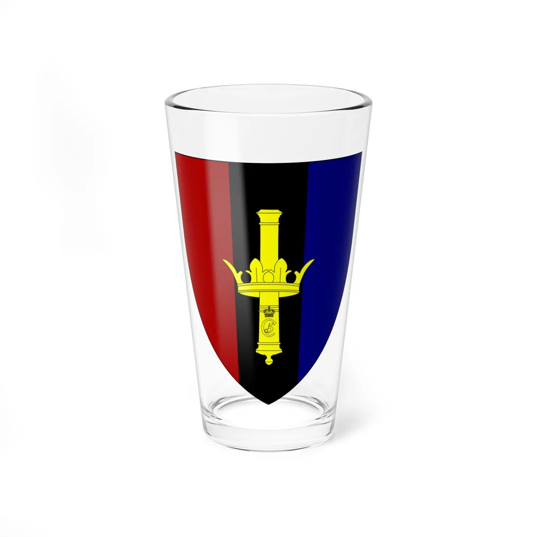 Emblem for the XIV-KRAR (Denmark) (Coat of Arms) Pint Glass 16oz 16oz - Go Mug Yourself