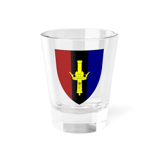 Emblem for the XIV-KRAR (Denmark) (Coat of Arms) Shot Glass 1.5oz 1.5oz - Go Mug Yourself