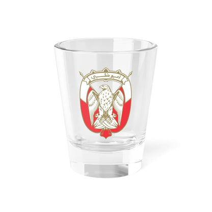 Emblem of Abu Dhabi - Gold (United Arab Emirates) (Coat of Arms) Shot Glass 1.5oz 1.5oz - Go Mug Yourself
