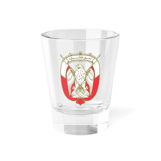 Emblem of Abu Dhabi - Gold (United Arab Emirates) (Coat of Arms) Shot Glass 1.5oz 1.5oz - Go Mug Yourself
