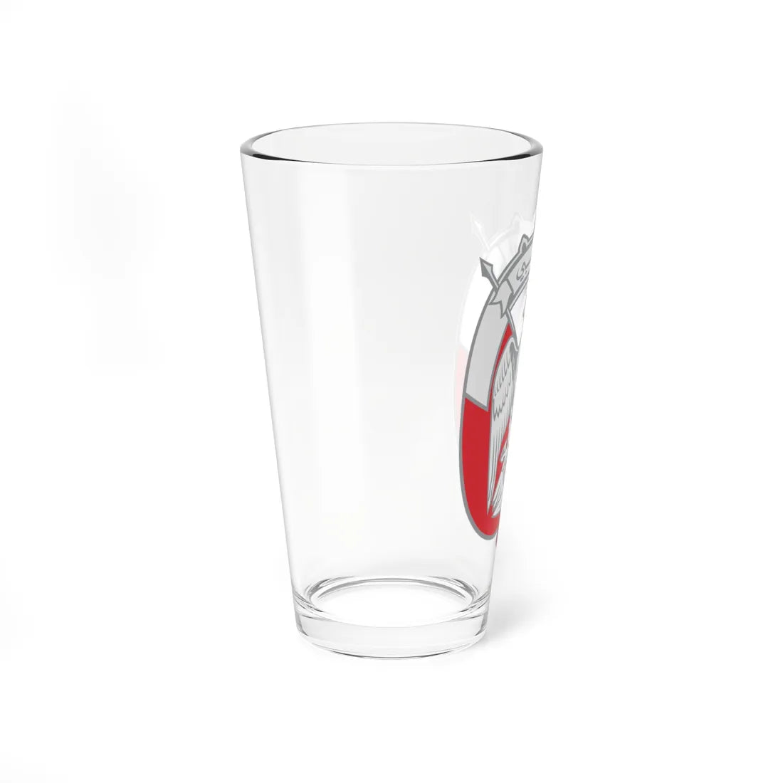 Emblem of Abu Dhabi - Silver (United Arab Emirates) (Coat of Arms) Pint Glass 16oz - Go Mug Yourself
