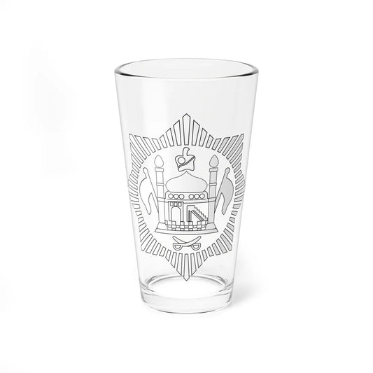 Emblem of Afghanistan 1919-1926 (Afghanistan) (Coat of Arms) Pint Glass 16oz 16oz - Go Mug Yourself