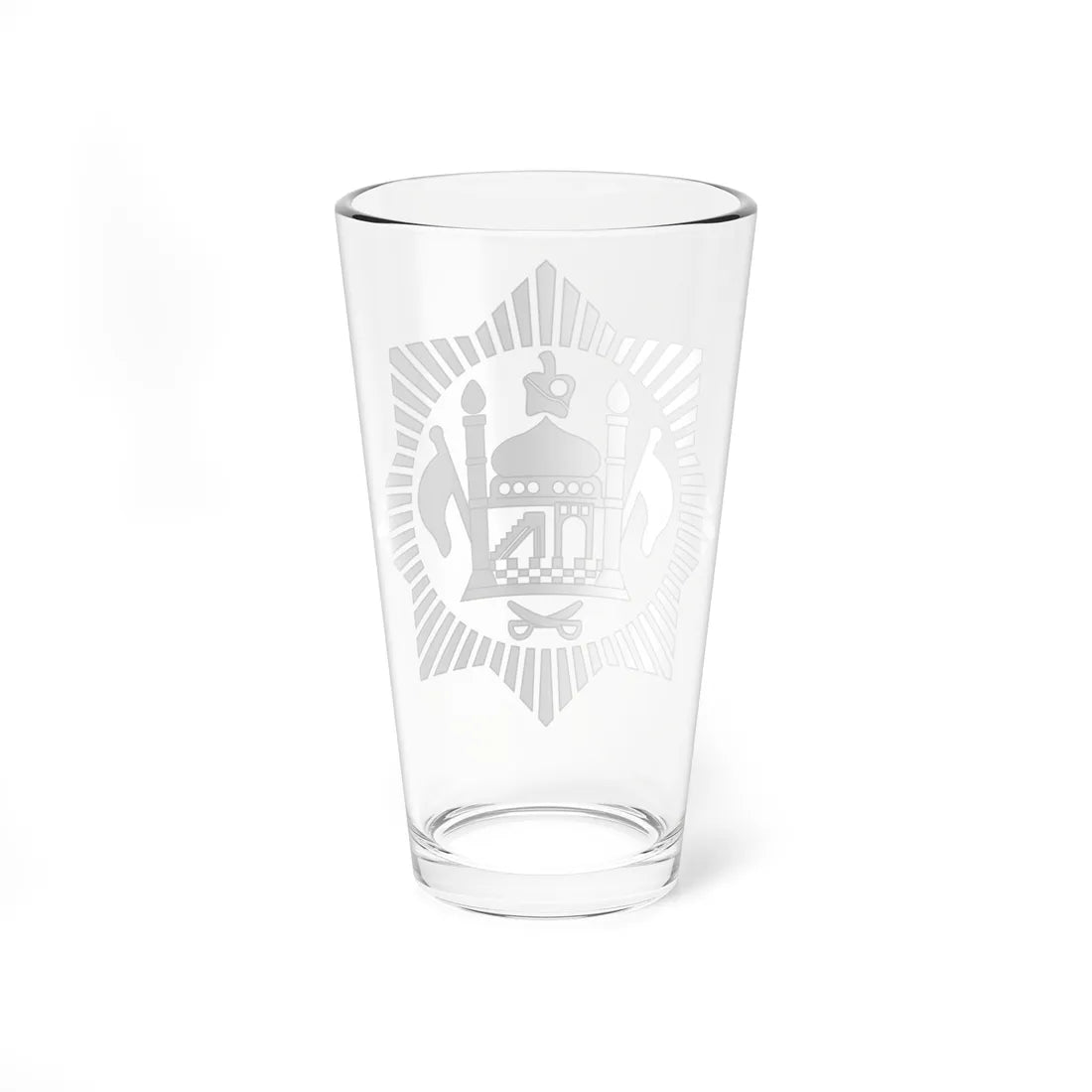 Emblem of Afghanistan 1919-1926 (Afghanistan) (Coat of Arms) Pint Glass 16oz - Go Mug Yourself