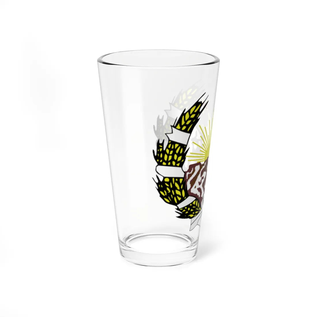 Emblem of Afghanistan 1928-1929 (Afghanistan) (Coat of Arms) Pint Glass 16oz - Go Mug Yourself