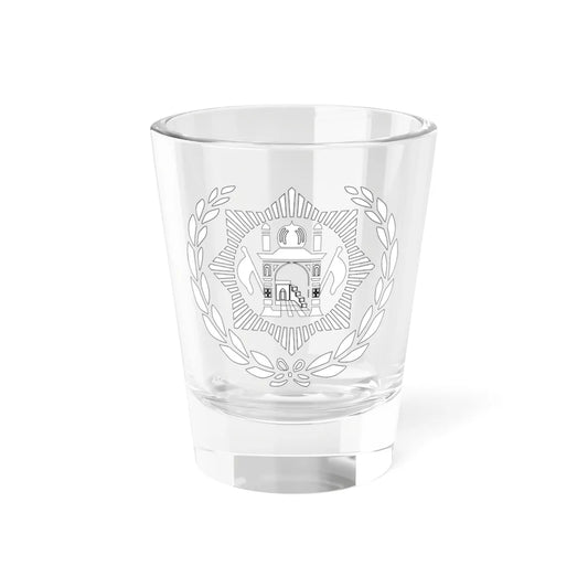 Emblem of Afghanistan 1929 (Afghanistan) (Coat of Arms) Shot Glass 1.5oz 1.5oz - Go Mug Yourself