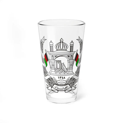 Emblem of Afghanistan 1931-1973 (Afghanistan) (Coat of Arms) Pint Glass 16oz 16oz - Go Mug Yourself