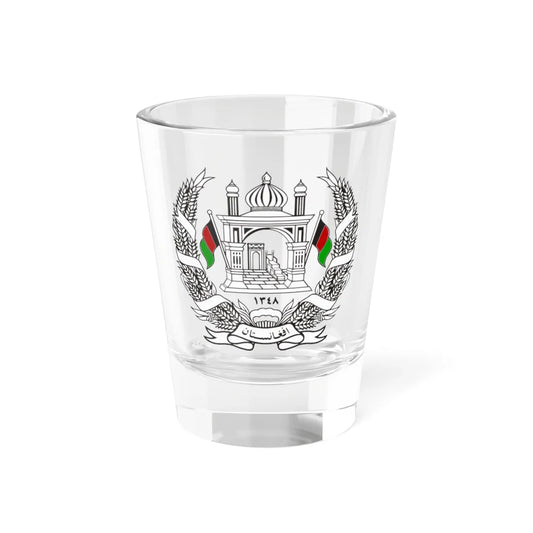 Emblem of Afghanistan 1931-1973 (Afghanistan) (Coat of Arms) Shot Glass 1.5oz 1.5oz - Go Mug Yourself