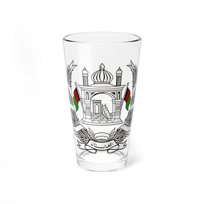 Emblem of Afghanistan 1973-1974 (Afghanistan) (Coat of Arms) Pint Glass 16oz 16oz - Go Mug Yourself