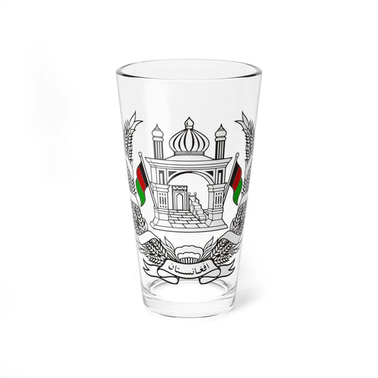 Emblem of Afghanistan 1973-1974 (Afghanistan) (Coat of Arms) Pint Glass 16oz 16oz - Go Mug Yourself