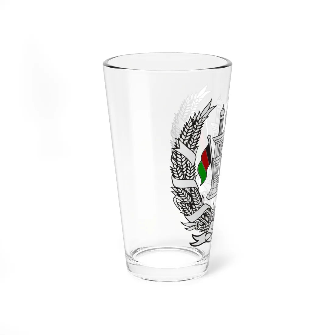 Emblem of Afghanistan 1973-1974 (Afghanistan) (Coat of Arms) Pint Glass 16oz - Go Mug Yourself
