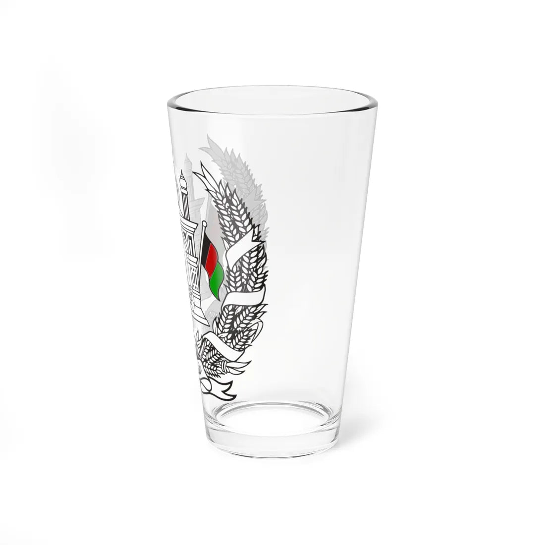 Emblem of Afghanistan 1973-1974 (Afghanistan) (Coat of Arms) Pint Glass 16oz - Go Mug Yourself
