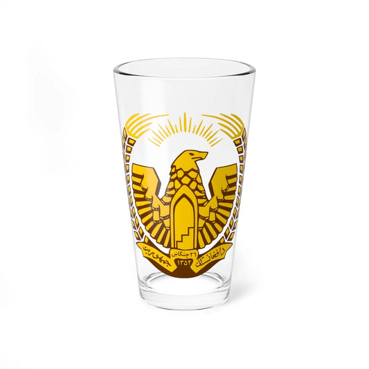 Emblem of Afghanistan 1974-1978 (Afghanistan) (Coat of Arms) Pint Glass 16oz 16oz - Go Mug Yourself