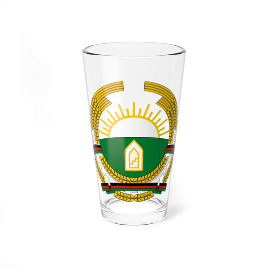 Emblem of Afghanistan 1987-1992 (Afghanistan) (Coat of Arms) Pint Glass 16oz 16oz - Go Mug Yourself