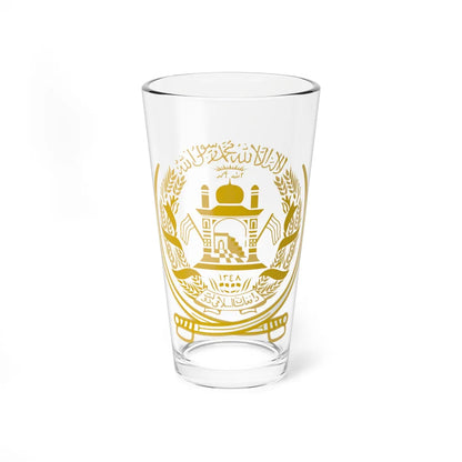 Emblem of Afghanistan 1992-2002 (Afghanistan) (Coat of Arms) Pint Glass 16oz 16oz - Go Mug Yourself