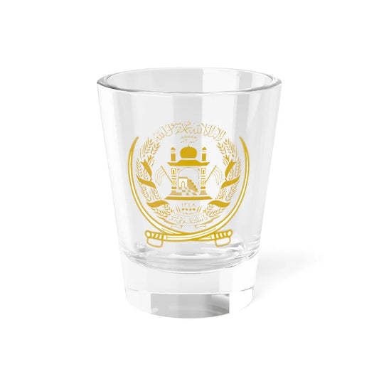 Emblem of Afghanistan 1992-2002 (Afghanistan) (Coat of Arms) Shot Glass 1.5oz 1.5oz - Go Mug Yourself