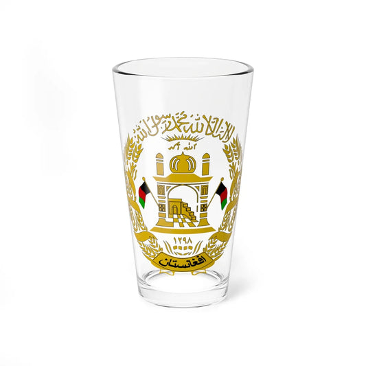 Emblem of Afghanistan 2004-2013 (Afghanistan) (Coat of Arms) Pint Glass 16oz 16oz - Go Mug Yourself