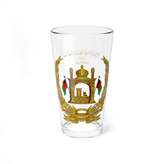 Emblem of Afghanistan 2004-2021 (Afghanistan) (Coat of Arms) Pint Glass 16oz 16oz - Go Mug Yourself