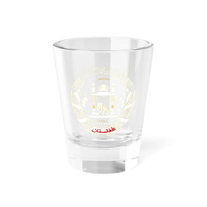 Emblem of Afghanistan present on the flag 2004-2013 (Afghanistan) (Coat of Arms) Shot Glass 1.5oz 1.5oz - Go Mug Yourself