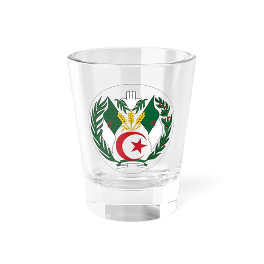 Emblem of Algeria 1971-1976 (Algeria) (Coat of Arms) Shot Glass 1.5oz 1.5oz - Go Mug Yourself