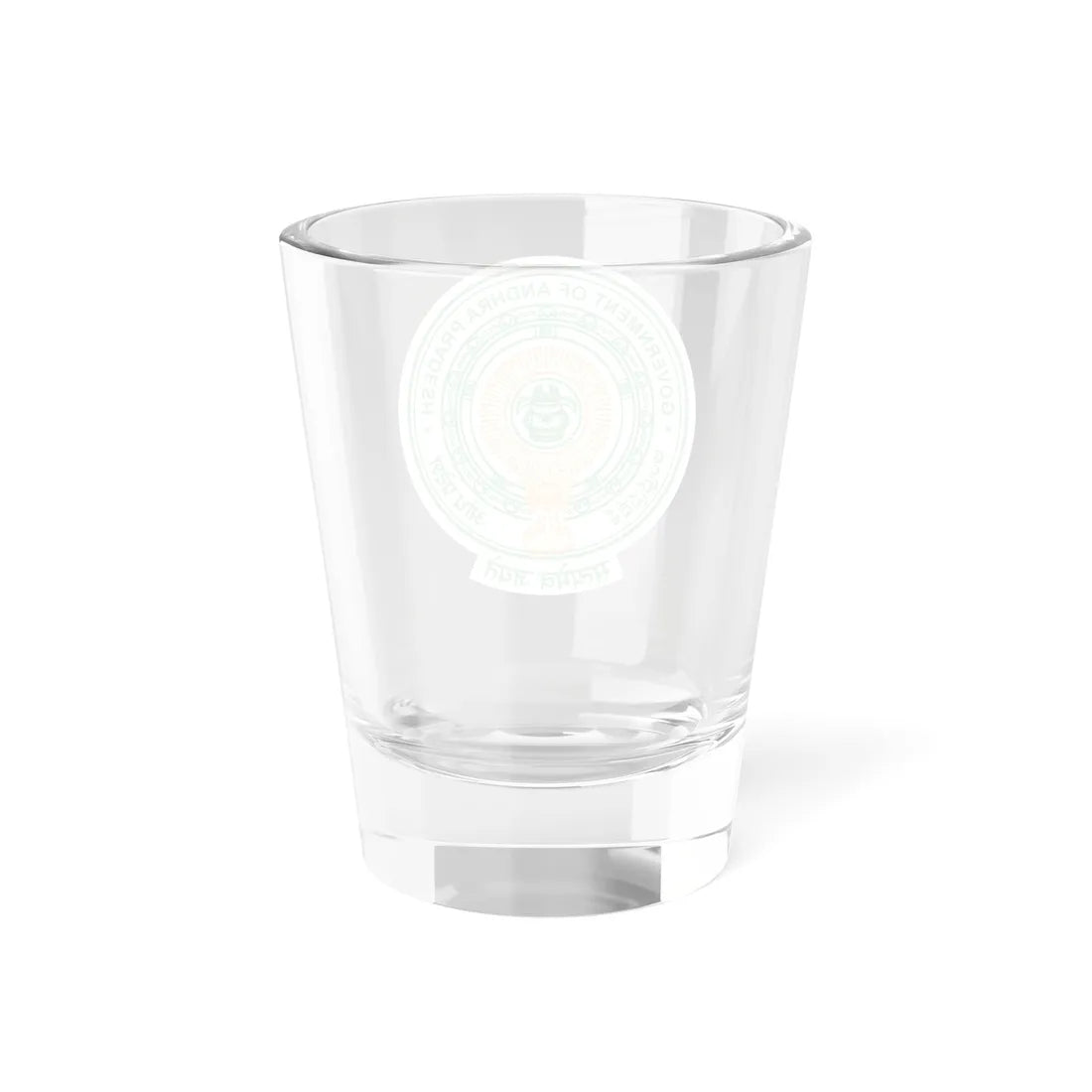 Emblem of Andhra Pradesh before 2014 (India) (Coat of Arms) Shot Glass 1.5oz - Go Mug Yourself