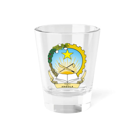 Emblem of Angola (Angola) (Coat of Arms) Shot Glass 1.5oz 1.5oz - Go Mug Yourself