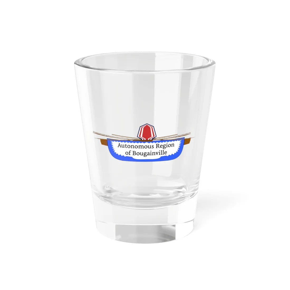 Emblem of Autonomous region of Bougainville (Guinea) (Coat of Arms) Shot Glass 1.5oz 1.5oz - Go Mug Yourself
