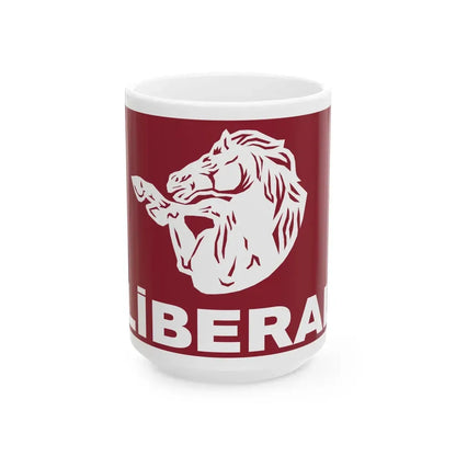 Emblem of Azerbaijan Liberal Party (Azerbaijan) White Coffee Mug 15oz - Go Mug Yourself