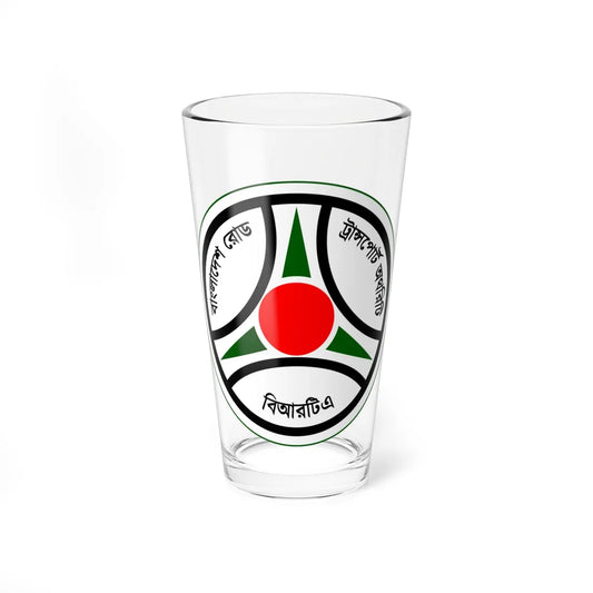 Emblem of Bangladesh Road Transport Authority BRTA (Bangladesh) (Coat of Arms) Pint Glass 16oz 16oz - Go Mug Yourself
