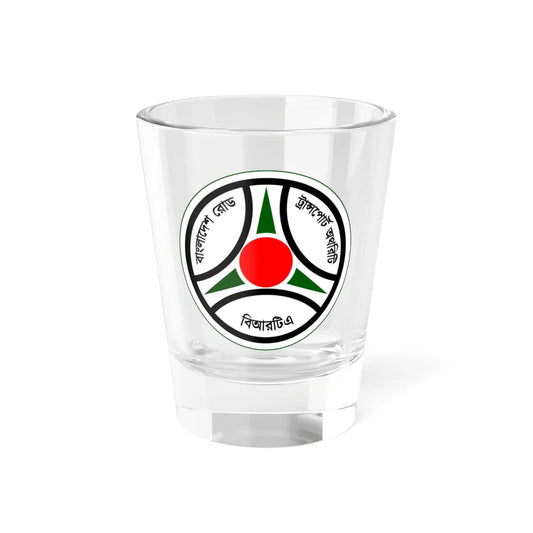 Emblem of Bangladesh Road Transport Authority BRTA (Bangladesh) (Coat of Arms) Shot Glass 1.5oz 1.5oz - Go Mug Yourself