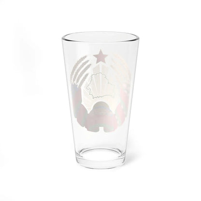 Emblem of Belarus (Belarus) (Coat of Arms) Pint Glass 16oz - Go Mug Yourself