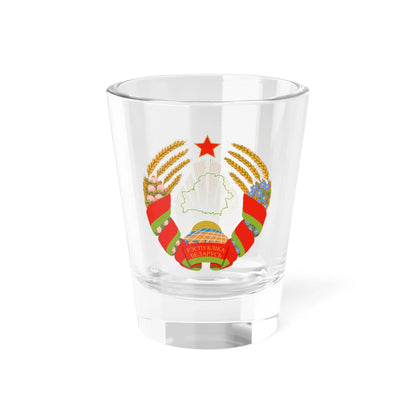 Emblem of Belarus (Belarus) (Coat of Arms) Shot Glass 1.5oz 1.5oz - Go Mug Yourself