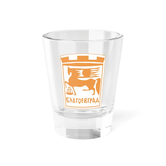 Emblem of Blagoevgrad (Bulgaria) (Coat of Arms) Shot Glass 1.5oz 1.5oz - Go Mug Yourself