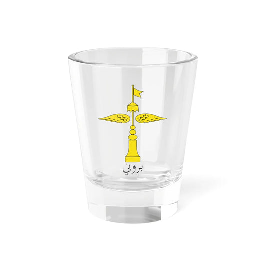 Emblem of Brunei 1932-1950 (Brunei) (Coat of Arms) Shot Glass 1.5oz 1.5oz - Go Mug Yourself