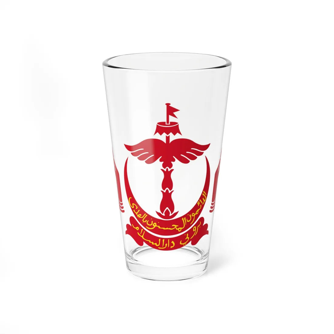 Emblem of Brunei (Brunei) (Coat of Arms) Pint Glass 16oz 16oz - Go Mug Yourself
