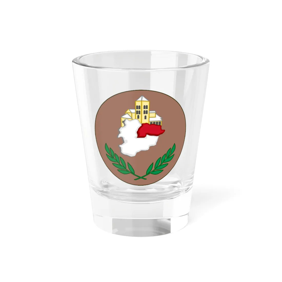 Emblem of Canillo (Andorra) (Coat of Arms) Shot Glass 1.5oz 1.5oz - Go Mug Yourself