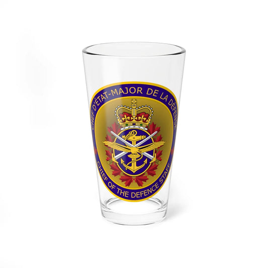 Emblem of Chief of the Defence Staff Canada (Canada) (Coat of Arms) Pint Glass 16oz 16oz - Go Mug Yourself