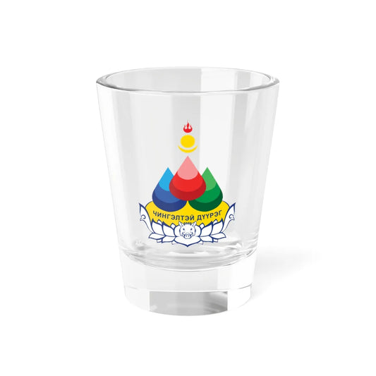 Emblem of Chingeltei district Ulaanbaatar (Mongolia) (Coat of Arms) Shot Glass 1.5oz 1.5oz - Go Mug Yourself