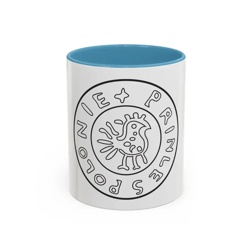 Emblem of Civitas Schinesghe - Accent Coffee Mug 11oz Light Blue - Go Mug Yourself