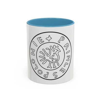 Emblem of Civitas Schinesghe - Accent Coffee Mug 11oz Light Blue - Go Mug Yourself