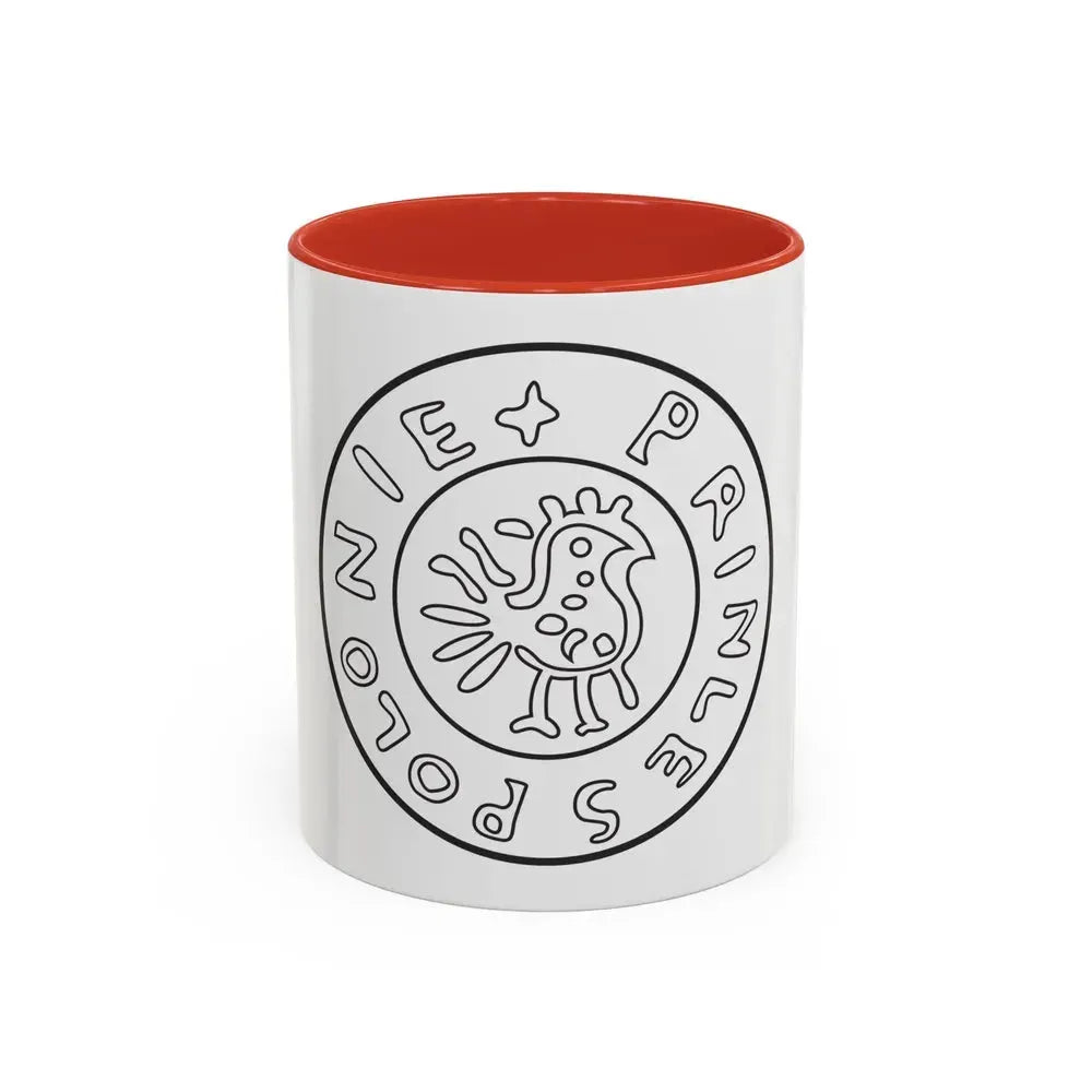 Emblem of Civitas Schinesghe - Accent Coffee Mug 11oz Red - Go Mug Yourself
