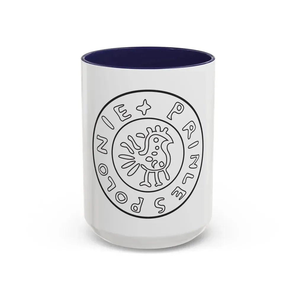 Emblem of Civitas Schinesghe - Accent Coffee Mug 15oz Navy - Go Mug Yourself