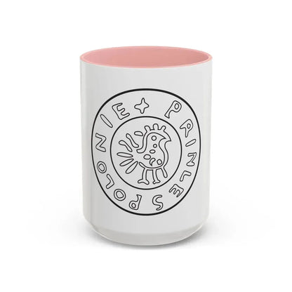 Emblem of Civitas Schinesghe - Accent Coffee Mug 15oz Pink - Go Mug Yourself