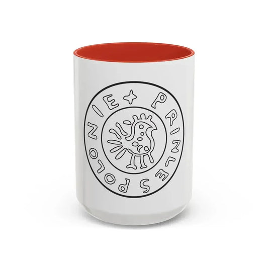Emblem of Civitas Schinesghe - Accent Coffee Mug 15oz Red - Go Mug Yourself