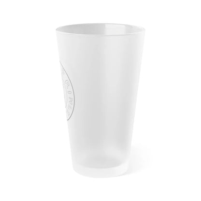 Emblem of Civitas Schinesghe - Frosted Pint Glass 16oz-Go Mug Yourself