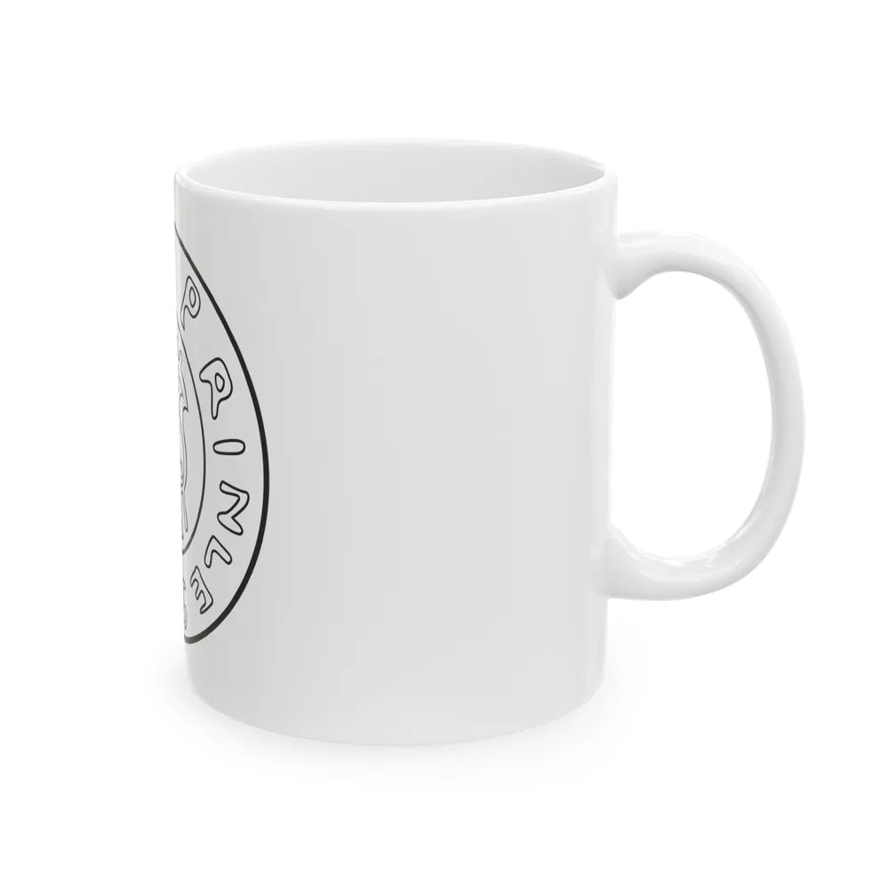 Emblem of Civitas Schinesghe - White Coffee Mug-Go Mug Yourself