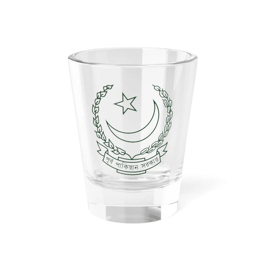 Emblem of East Pakistan 1970-1971 Green version (Pakistan) (Coat of Arms) Shot Glass 1.5oz 1.5oz - Go Mug Yourself